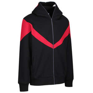 Jersey estampado ODM personalizado de fábrica, sudadera con capucha y cremallera de cara completa, diseño de desplazamiento cruzado de alta calidad para el invierno - Product Image 4