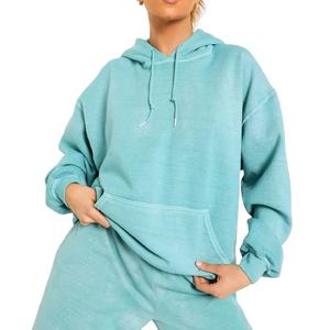 เสื้อฮู้ดสวมหัวถักผ้าฝ้าย100% ของผู้หญิงไซส์ใหญ่พิเศษเสื้อผ้าแนวสตรีทไซส์ใหญ่พิเศษใส่ในฤดูหนาวโลโก้ด้านหน้าสไตล์ลำลองซักได้ - Product Image 2