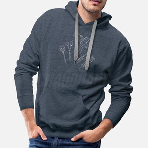 Sweats à capuche pour hommes à séchage rapide avec strass, sweats à capuche unis pour hommes avec strass, sweats à capuche basiques pour hommes avec strass à prix réduit - Product Image 3