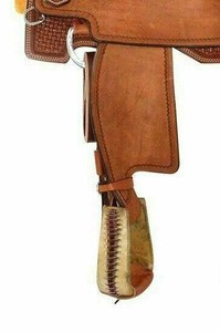High Quality Customizable Western Saddle Rough Leather Seat <b>Long</b> Durable <b>Matching</b> Head Stall Breast Plate Portable Design - Product Image 3