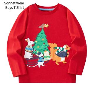 Camiseta de Manga Larga para Niños de Algodón con Cuello Redondo Estampado - Product Image 6