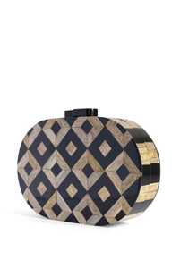 Sac à main en résine et rotin de premier choix pour femmes, pochette de haute qualité faite à la main pour les fêtes de mariage et les anniversaires - Product Image 2