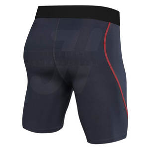 กางเกงขาสั้นรัดกล้ามเนื้อสำหรับผู้ชายไซส์ Xs ผ้าสแปนเด็กซ์ระบายอากาศได้ดีดีไซน์แบบทึบมีโลโก้ออกแบบได้ตามต้องการ - Product Image 2