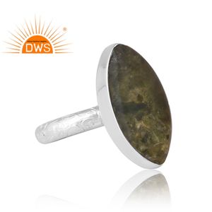 แหวนพลอยโมลด์อาวีทธรรมชาติสีเงิน925ดีไซน์ใหม่สำหรับผู้หญิงเครื่องประดับออกแบบได้เองของขวัญสำหรับผู้หญิงสำหรับผู้หญิง - Product Image 4