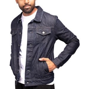 Chaquetas de mezclilla de algodón 100% más vendidas para hombres Cómodo Casual Jean Prendas de abrigo Classic Fit Button Up Denim Coat - Product Image 3