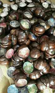 Cuencos de coco grabados hechos a mano ecológicos, Natural cuenco de cáscara de coco de bambú, venta al por mayor, Exportación de fábrica de Vietnam - Product Image 3