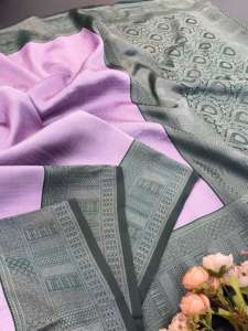 Tela de lino de saris de Bangladesh vibrante de diseñador exclusivo inspirada en la cultura y la tradición de Bangladesh para ocasiones de fiesta - Product Image 6