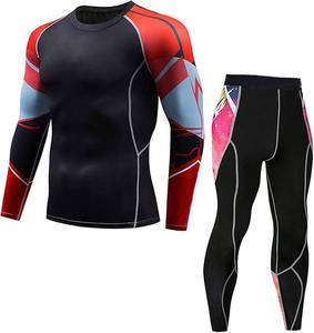 Combinaison de compression coupe-vent en polyester 100% de haute qualité fabriquée aux États-Unis pour hommes, grande taille, motif solide, marque privée, saison d'hiver - Product Image 3