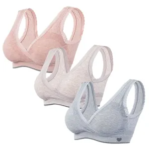 Ensemble de soutien-gorge de sport polyvalent confortable vêtements de Yoga respirants qui sèchent coussin fixe fermeture éclair nouvelle couleur de contraste grande taille sans couture Sexy - Product Image 6