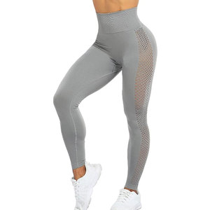 Spandex Femmes Gym Leggings Oem Service 100% Coton En Gros Haute Qualité Sans Couture Pleine Longueur Femmes Gym Leggings - Product Image 4
