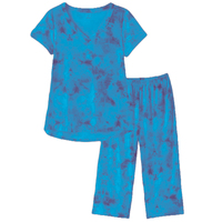 Ensemble de pyjama en coton thermique pour femmes, imprimé léopard/lettres, pantalon capri et hauts, vêtements de nuit d'été, séchage rapide, fabriqué au Bangladesh, taille L