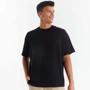 En vrac En Gros De Haute Qualité Poids Lourd Épais T-shirt Sérigraphie Plaine Lavé À L'acide Surdimensionné 220 GSM Coton T-shirt Sonnerie Hommes - Product Image 5