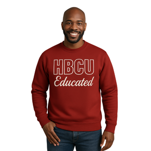 Hbcu Que เสื้อสเวตเชิ้ตได้รับการศึกษาผ้ากำมะหยี่ปักสีทอง & สีม่วงผ้าฝ้ายผสมลายพี่น้องกรีกเครื่องแต่งกาย hbcu ศักดิ์สิทธิ์เก้า - Product Image 1