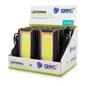 ไฟฉาย LED แบบชาร์จไฟผ่าน USB พร้อมแม่เหล็กและตะขอ 7W 500Lm (GSC 201815001) - Product Image 2