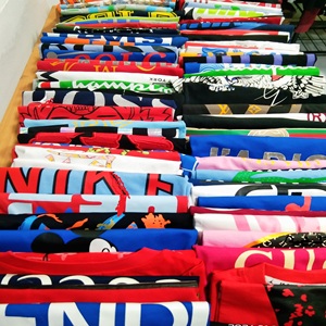 Trendy Silk Screen Printing Half Sleeve Cotton Factory Price Blank Oversize Casual Regular size O-Neck <b>Plain</b> Mens Stripe <b>Tshirt</b> - Product Image 4