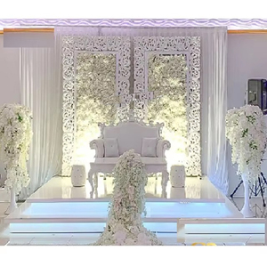Marcos de Fondo de FRP Blancos para Bodas Canadienses, Paneles Elegantes para Escenarios de Compromiso y Bodas, Nuevos Marcos de Fibra Blanca para Recepciones de Bodas en EE. UU. - Product Image 1