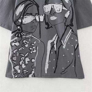 Camiseta de Verano de Manga Corta para Mujer, 100% Algodón, Precio Más Vendido, Nueva Moda, Talla Personalizada - Product Image 4