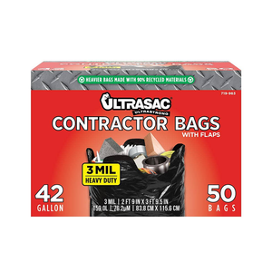 ถุงขยะสำหรับงานก่อสร้างคุณภาพสูง Ultrasac ราคาถูก ขายส่งจำนวนมาก แข็งแรง ทนทาน จัดส่งรวดเร็ว - Product Image 2