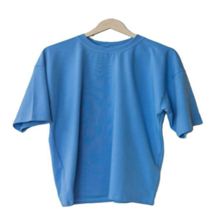 Camisetas en blanco con estampado gráfico y logotipo personalizado para hombre de talla grande de algodón extragrande, Jersey informal de punto con patrón sólido de punto, camisetas en blanco - Product Image 6