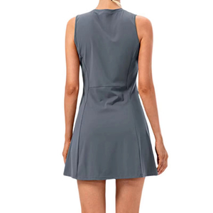 Ensemble d'uniforme de robe de tennis à séchage rapide pour femme avec jupe et haut pour la pratique sportive et les jours de match - Product Image 2