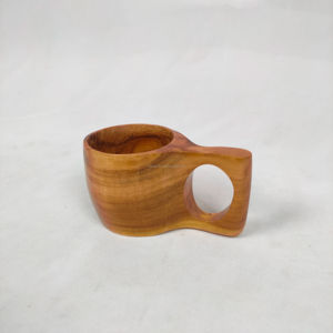 Tazas de Viaje de Madera de Acacia Ecológicas Hechas a Mano en Finlandia, Portátiles para Café y Té, Uso en Fiestas, Procedentes de la India - Product Image 1