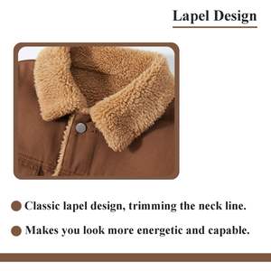 Breathable Denim Jacket For Men's Cotton <b>Fleece</b> Outdoor Wear Streetwear Comfortable Fit Denim Jacket For Men's - Product Image 4