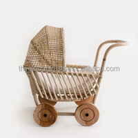 Chariot en rotin pour bébé, jouet pour enfants, pas cher, vente en gros, poussette pour bébé | | Chariot pour bébé
