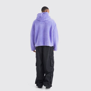 Fashion Oversize Fit Custom Breathable Design Men <b>Sherpa</b> <b>Hoodies</b> / Winter Warm Fleece <b>Hoodies</b> With <b>Sherpa</b> Fleece Oversized - Product Image 2