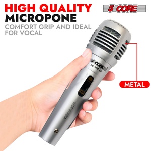 5Core XLR <b>Microphone</b> Dynamic Mic Karaoke Singing <b>Studio</b> Mics Handheld Microfono - Product Image 6