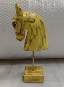 Cabeza de caballo antigua de madera ideal para tiendas de decoración del hogar para reventa adecuada para Decoración de mesa - Product Image 6