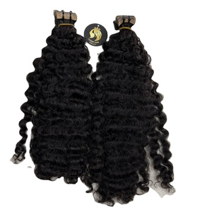 Extensions de cheveux vierges bruts brésiliens bouclés birmans Itip Tape-in Cloudy Viet Nam Vendeur de stylistes de cheveux humains de haute qualité - Product Image 1