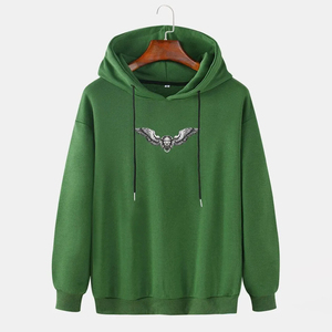 OEM Pull à capuche en polaire à motif uni pour hommes, sweat-shirt confortable toutes saisons avec col imprimé pour l'hiver, nouveau style d'été - Product Image 5