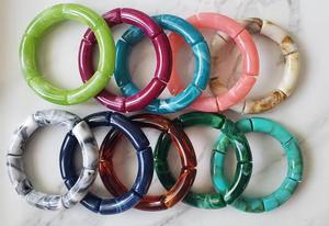 Bracelets en résine écologiques de luxe pour femmes, artisanat artisanal, peints à la main, couleur naturelle, taille personnalisable, forte demande, cadeaux - Product Image 6