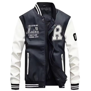 Chaquetas universitarias con capucha de alta calidad Vintage para hombre, Béisbol de cuero, estilo Letterman, para exteriores, invierno y otoño, hechas en Sialkot - Product Image 2