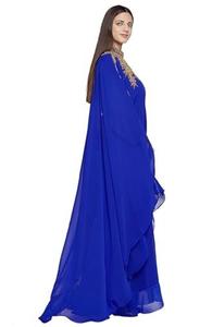 Kaftan marocain modeste de Dubaï, Abaya arabe maxi, robe de soirée longue à perles à la main, robe de mariée, tenue de plage élégante, Jellabiya - Product Image 2