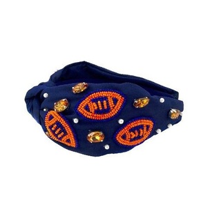 Belle broderie perlée porte-bande de cheveux artisanat conception personnalisée porte-bande de cheveux de perle de rocaille pour les femmes - Product Image 2