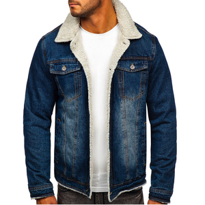 Veste en jean de marque de haute qualité classique en gros à manches longues nouvelle mode hommes décontracté couleur unie coton d'usine avec taille personnalisée - Product Image 2