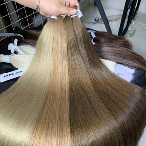 High Quality Natural Hair Color Luxury Vietnamese Cuticle Aligned Strong Ends Straight Extensions Super Double Drawn <b>Top</b> Grade - Product Image 1