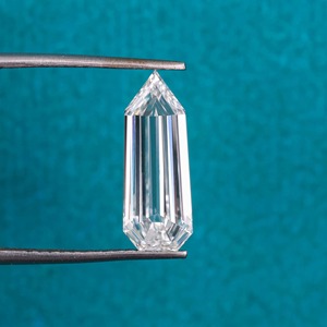 เพชรแล็บโกรนทรงกระสุนโบราณ 3 กะรัต แบบ Shield Step Cut สำหรับทำเครื่องประดับ จากผู้ผลิตเพชร CVD ยอดนิยม - Product Image 1