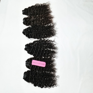 Unprocessed Indian 100% Virgin Black Hair Bundle Natural Color Aligned Cuticle No Processing Women's Human Hair <b>Extensions</b> - Product Image 4
