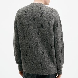 Wholesale Custom Knitted Logo Men's Heavyweight Cotton <b>Sweatshirts</b> Custom <b>Vintage</b> Long Sleeves Embroidered Loose Fit Neck Lined - Product Image 2
