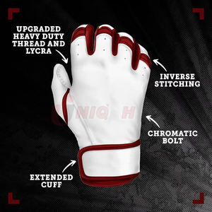Guantes de bateo de béisbol cómodos profesionales personalizados al por mayor para Softbol Juvenil duradero y para uso en exteriores - Product Image 3