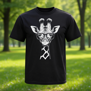 T-Shirt Unisex con Stampa Digitale di Giraffa, Manica Corta, Casual Estiva per Adulti - Product Image 3