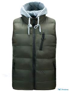 เสื้อแจ็คเก็ตพัฟเฟอร์แบบมีฮู้ด ซิปปิด คุณภาพสูง สำหรับทุกเพศ  ปรับแต่งได้ กันน้ำ/กันลม สไตล์ลำลอง  โลโก้ด้านหน้า  ขนเฟอร์เทียม - Product Image 5