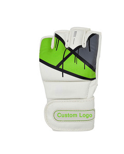 Guantes de MMA Profesionales de Alta Calidad, Cuero Vacuno, Cierre de Velcro, Suaves y Cómodos, Impresión de Logotipo Personalizado, Personalizables - Product Image 4