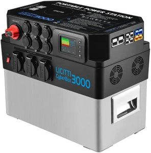 สถานีไฟฟ้าพกพาขายดี 3000 รุ่น 2560W 12.8V 200Ah 3000W อินเวอร์เตอร์ ช่องเสียบ ชาร์จไร้สาย USB สำหรับใช้ในบ้าน - Product Image 1