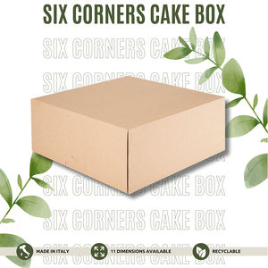 Carton carré jetable de luxe écologique fabriqué en Italie boîte à nourriture personnalisable différentes tailles différentes couleurs - Product Image 2