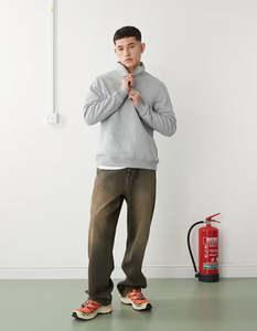 Sudadera con Capucha de Alta Calidad para Hombre, 100% Algodón, Cuello Redondo con Cierre de Cremallera, Forro Polar Ecológico, Transpirable, para Invierno - Product Image 6