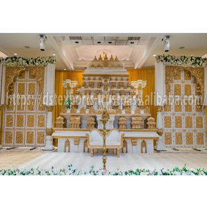 Decoración de escenario Kanyadanam del sur de la India, decoración auténtica con pilares del sur de la India, fábrica de bodas Mandap DEL SUR DE LA India, EE. UU. - Product Image 1