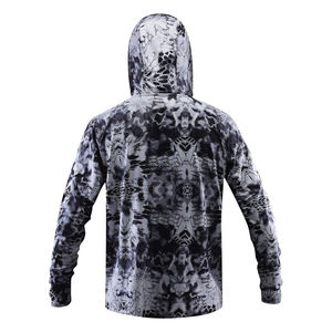 Nouveauté 2025 – Sweat à capuche de pêche sportive léger et imperméable avec impression personnalisée, logo sur mesure, protection UPF 50+, performance optimale pour homme - Product Image 6